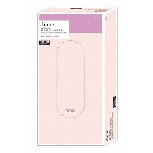 Diane - Medium Plastic Gloves 100 Pack