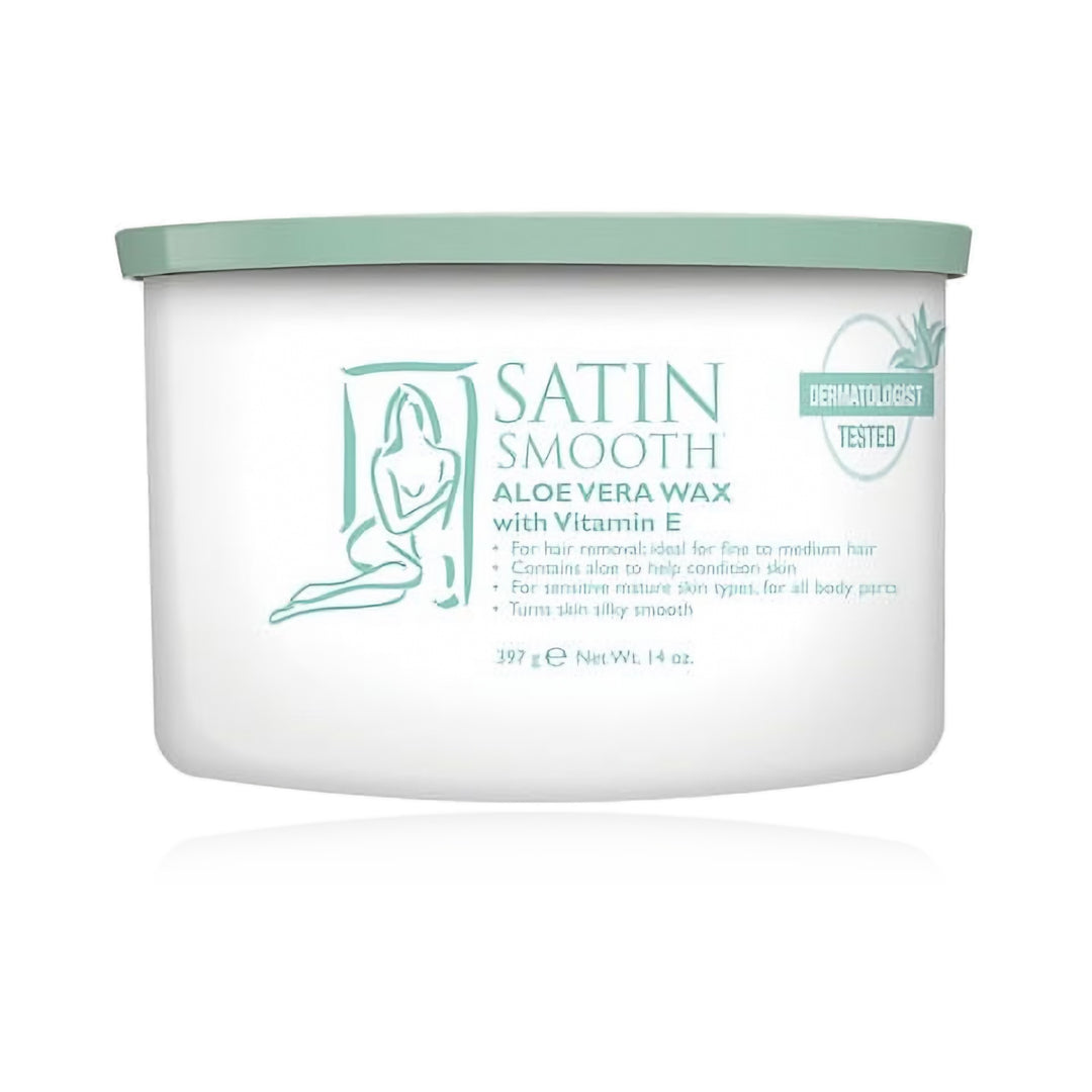 Satin Smooth Aloe Vera Wax with Vitamin E 14 oz
