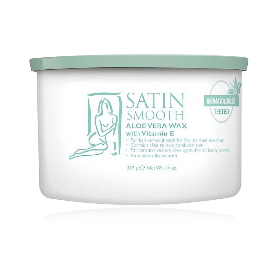 Satin Smooth Aloe Vera Wax with Vitamin E 14 oz