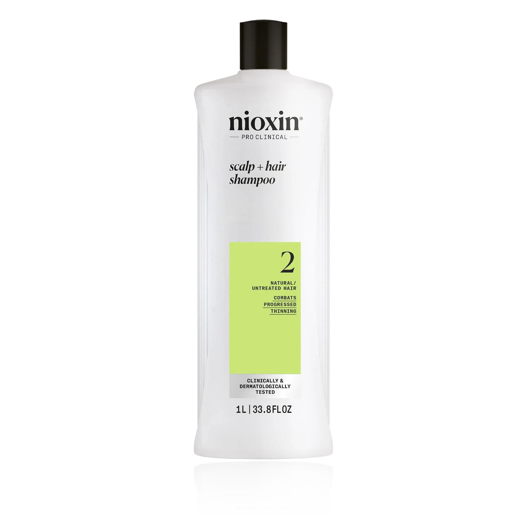 Nioxin System 2 Scalp + Hair Thickening Shampoo 33.8 oz (1 L)
