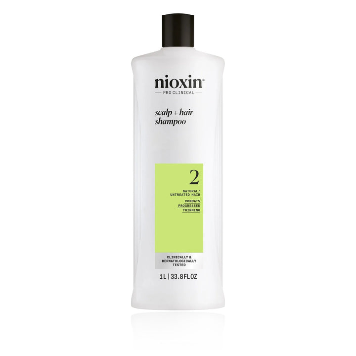 Nioxin System 2 Scalp + Hair Thickening Shampoo 33.8 oz (1 L)