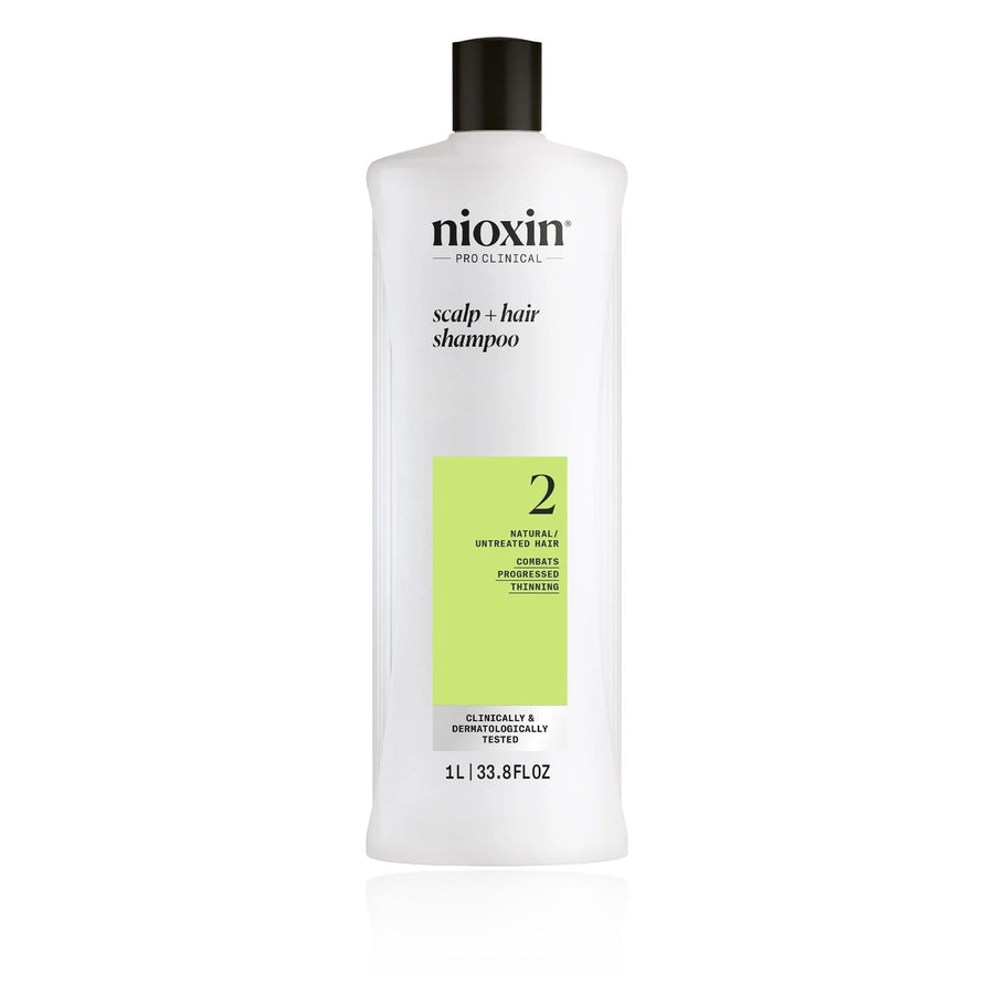 Nioxin System 2 Scalp + Hair Thickening Shampoo 33.8 oz (1 L)
