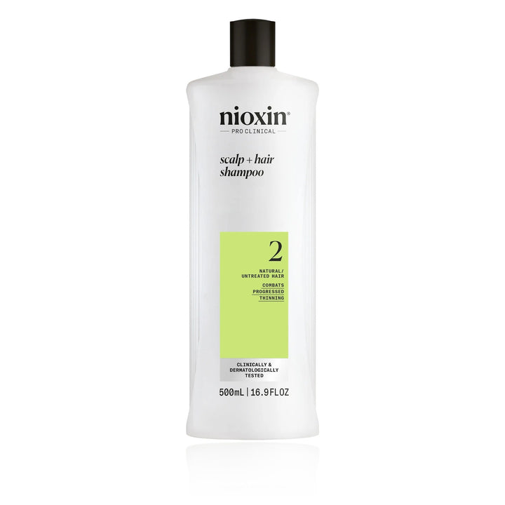 Nioxin System 2 Scalp + Hair Thickening Shampoo 16.9 oz (500 ml)