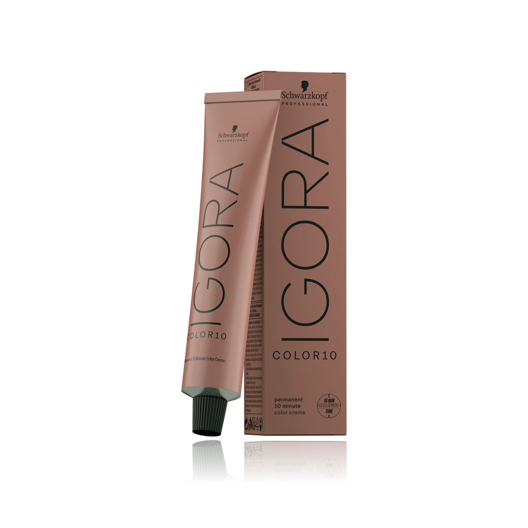Schwarzkopf IGORA Color10 permanent 10 minute color creme tube and box
