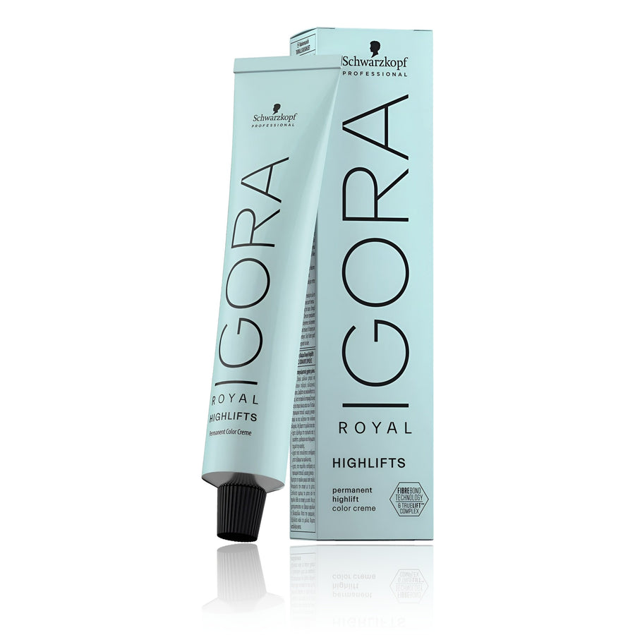 Schwarzkopf IGORA Royal Highlifts permanent highlift color creme tube and box