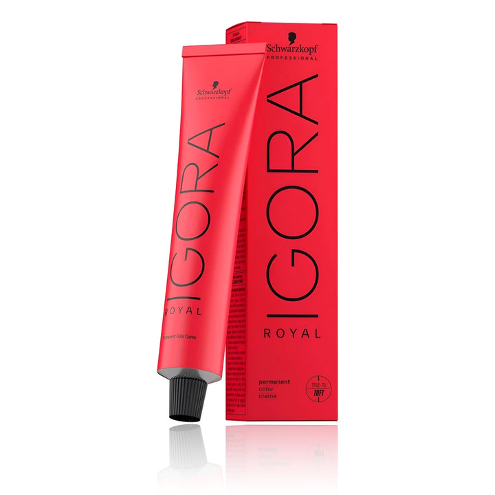 Schwarzkopf IGORA Royal permanent color creme tube and box