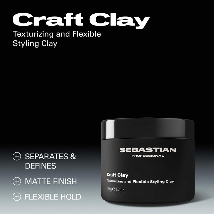 Sebastian Professional Craft Clay Texturizing & Flexible Styling Clay - key benefits