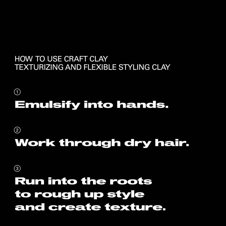 Sebastian Professional Craft Clay Texturizing & Flexible Styling Clay - how to use