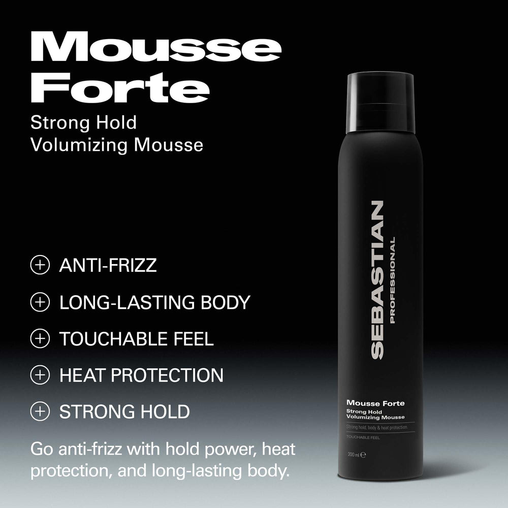 Sebastian Professional Mousse Forte Strong Hold Volumizing Mousse - key benefits