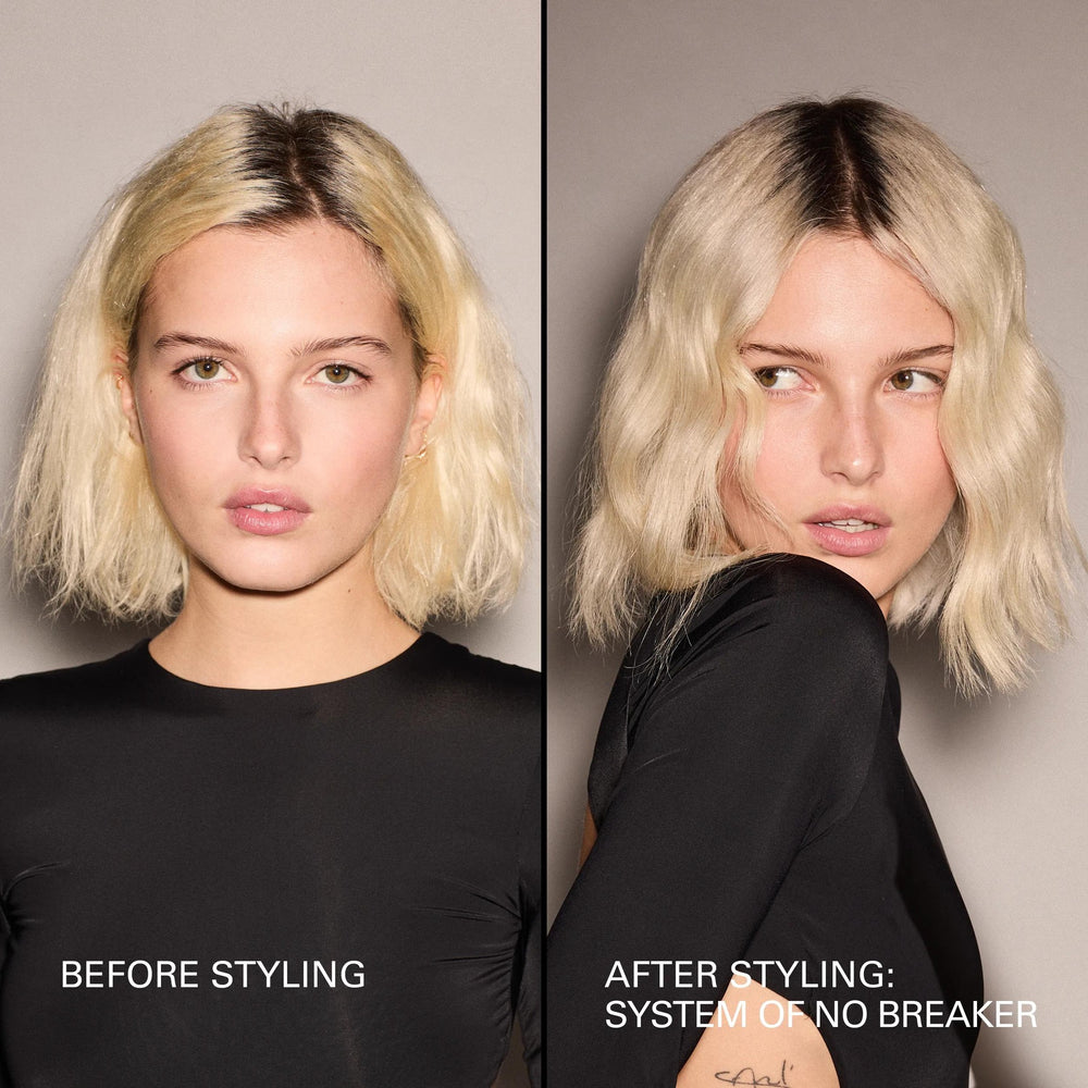 Sebastian Professional No Breaker Bond-Building & Styling Treatment Spray - before and after styling with the No Breaker system