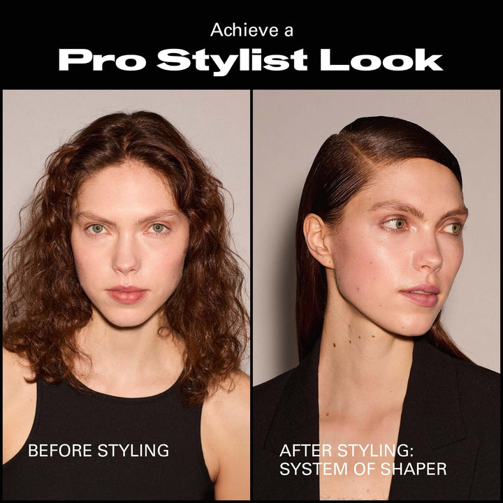 Sebastian Professional Shaper Zero Gravity Light Hold Hairspray - before and after styling