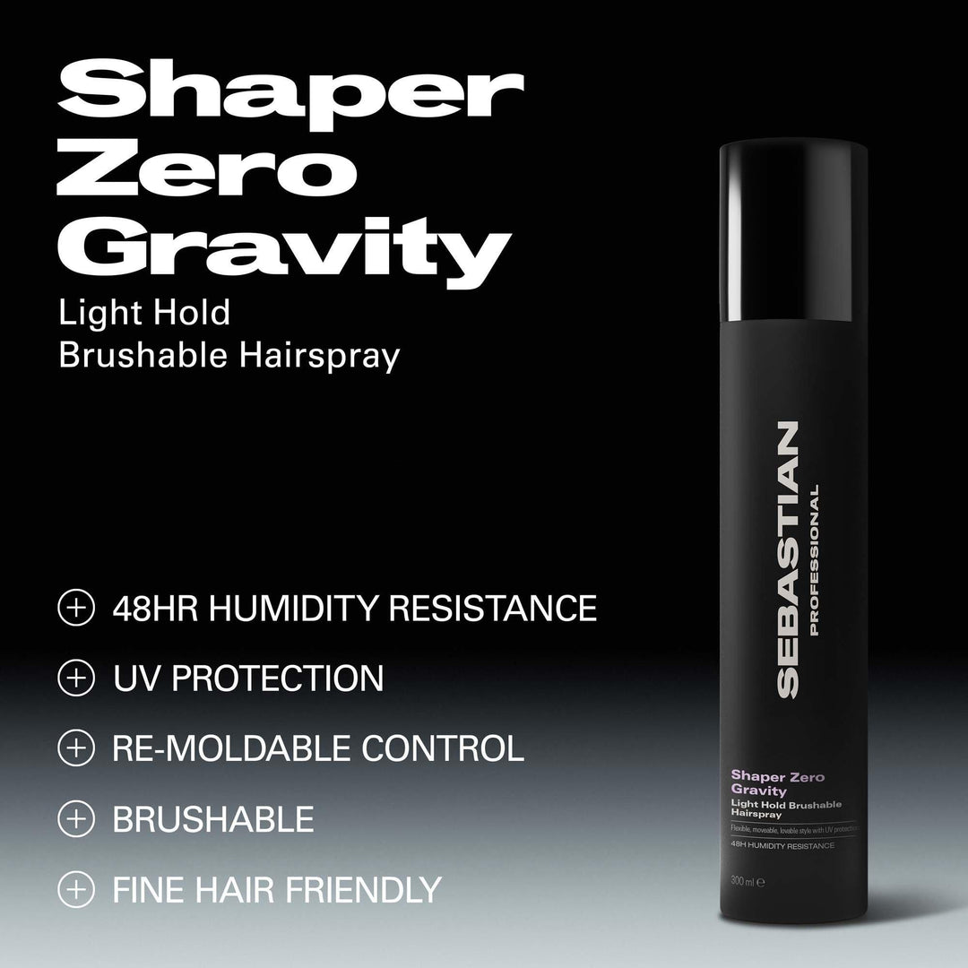 Sebastian Professional Shaper Zero Gravity Light Hold Hairspray - key benefits