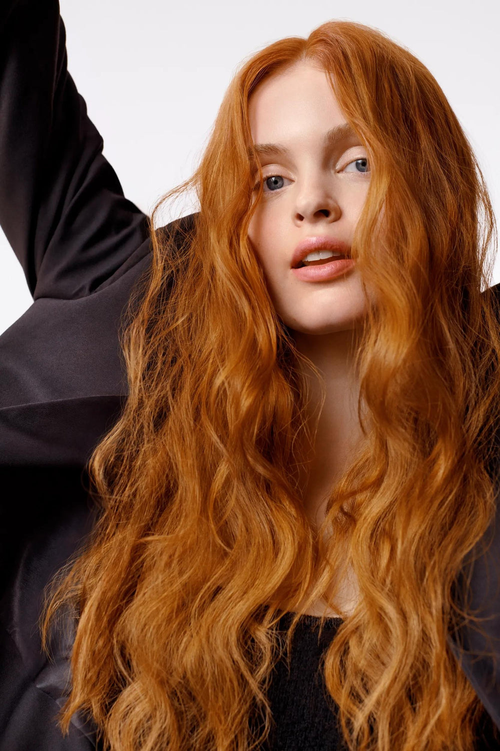 Sebastian Professional Volupt Thickefy Volumizing Mousse - model with voluminous styled hair