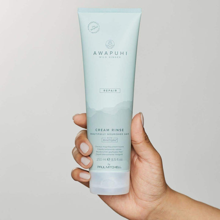 Paul Mitchell Awapuhi Wild Ginger Cream Rinse - tube in hand