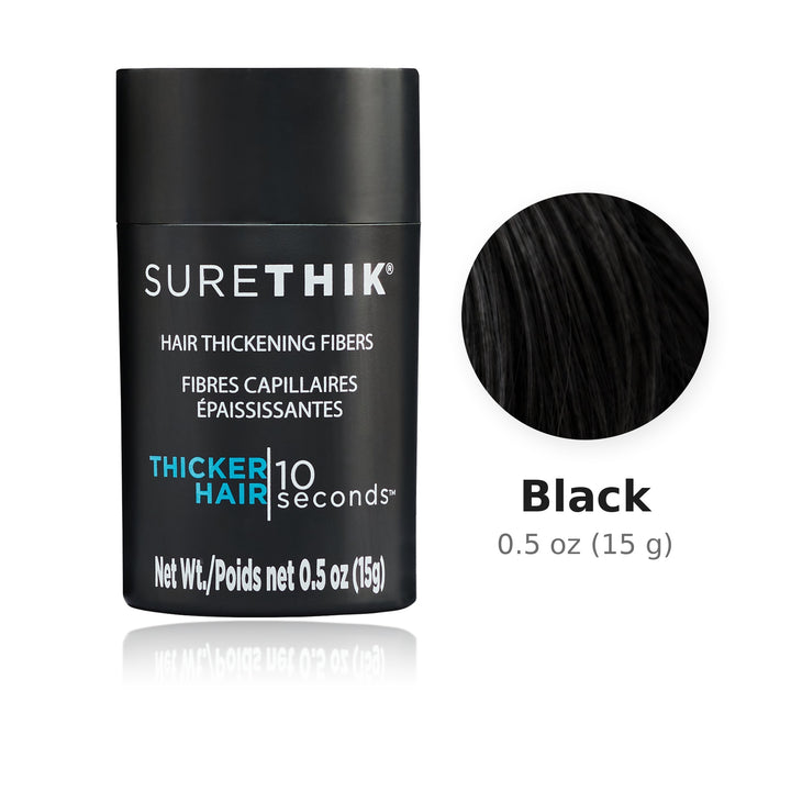 SureThik Hair Thickening Fibers 0.5 oz (15 g) Black