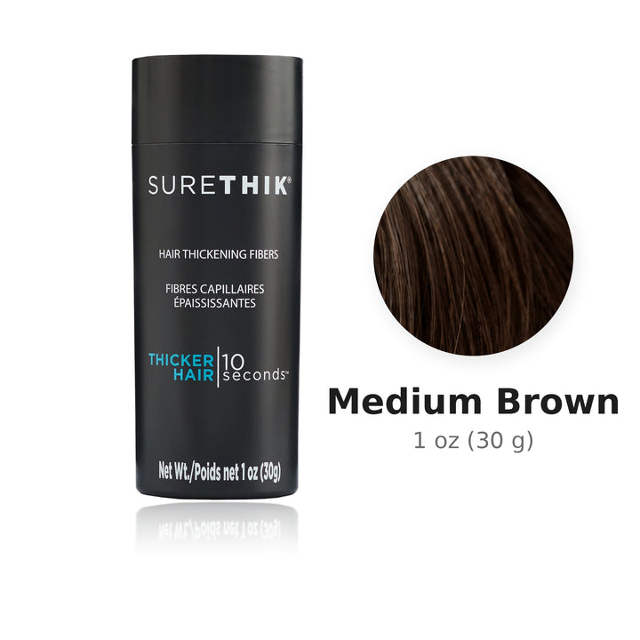 SureThik Hair Thickening Fibers 1 oz (30 g) Medium Brown