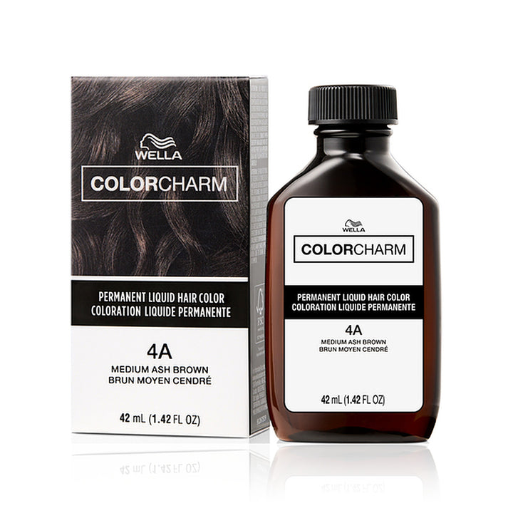 Wella Color Charm Permanent Liquid Hair Color 4A (Medium Ash Brown)