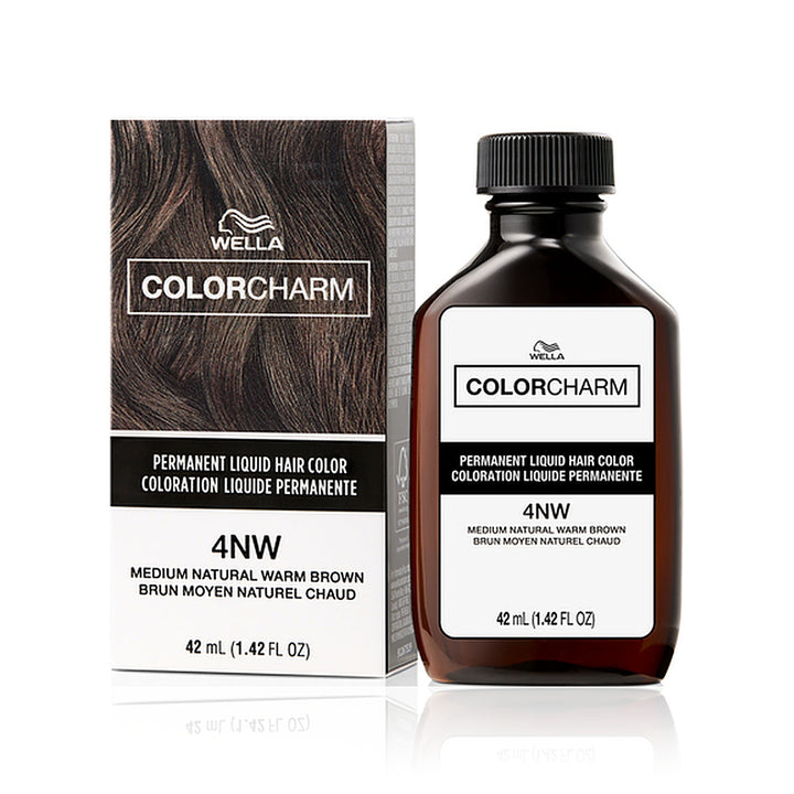 Wella Color Charm Permanent Liquid Hair Color 4NW (Medium Natural Warm Brown)
