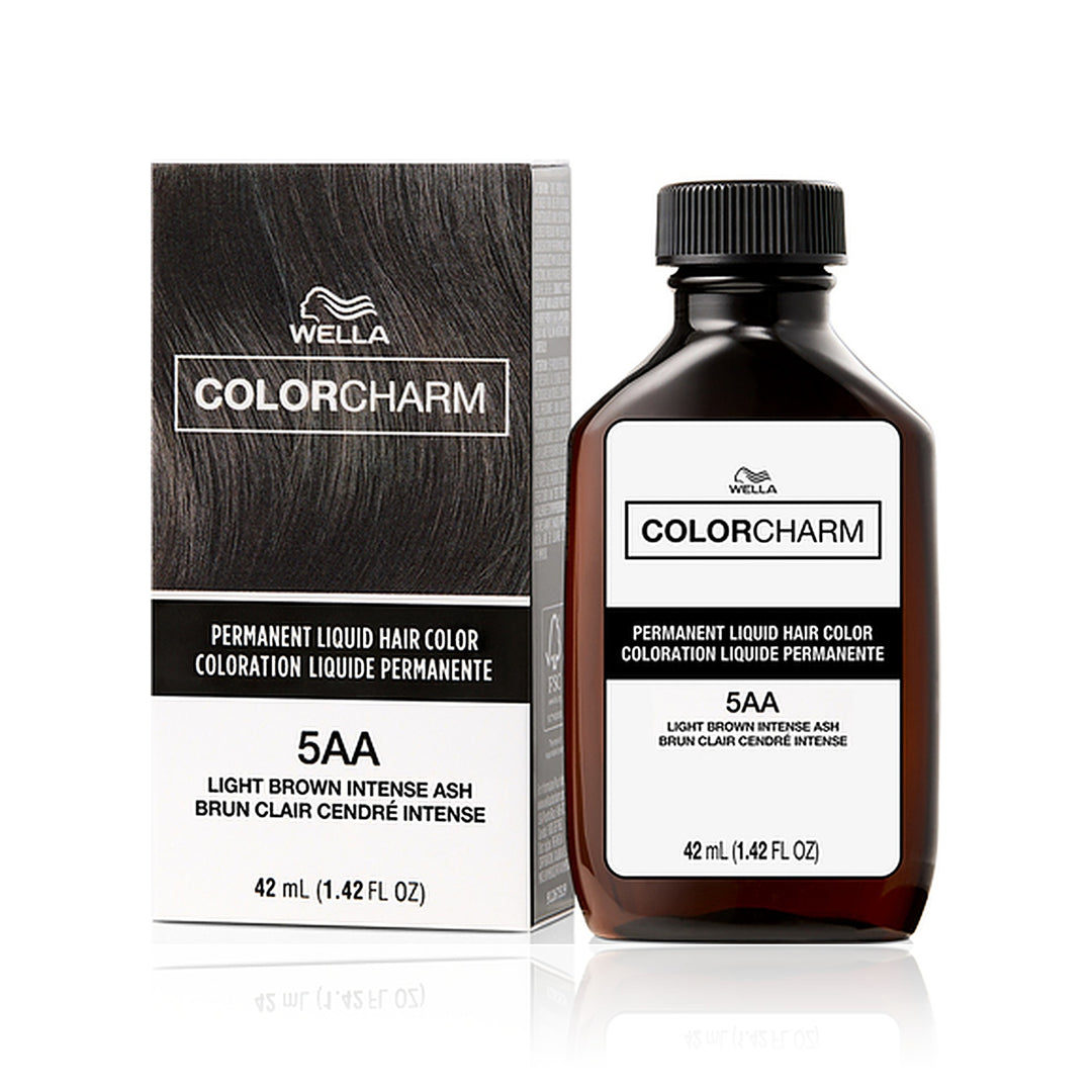 Wella Color Charm Permanent Liquid Hair Color 5AA (Light Brown Intense Ash)