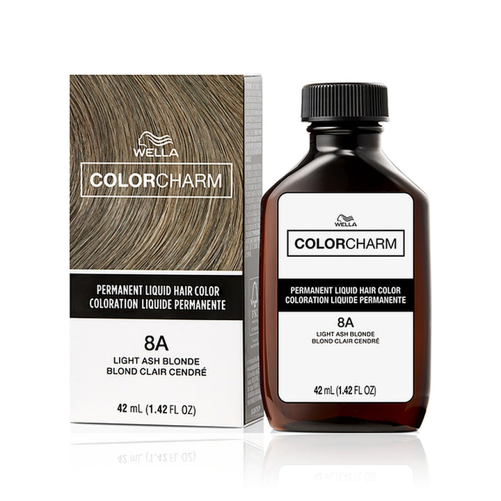 Wella Color Charm Permanent Liquid Hair Color 8A (Light Ash Blonde)