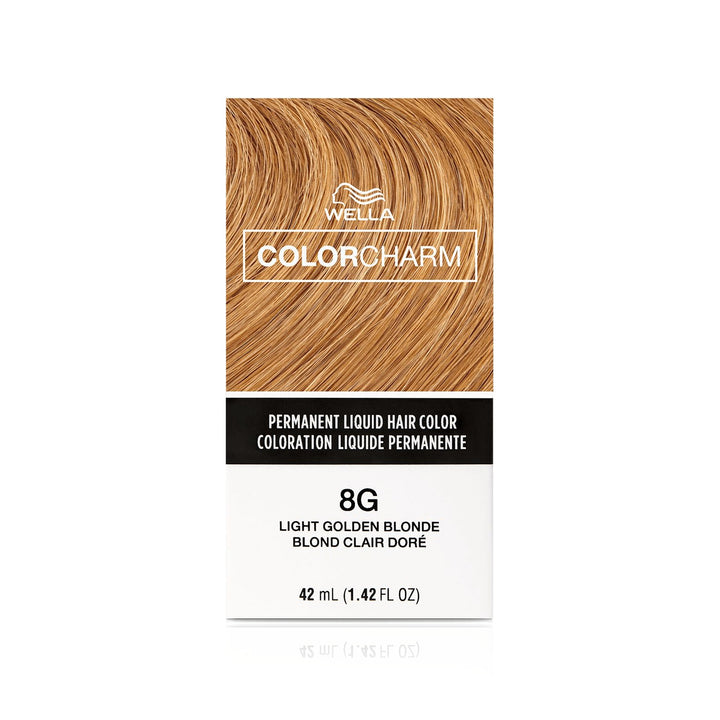 Wella Color Charm Permanent Liquid Hair Color 8G (Light Golden Blonde)
