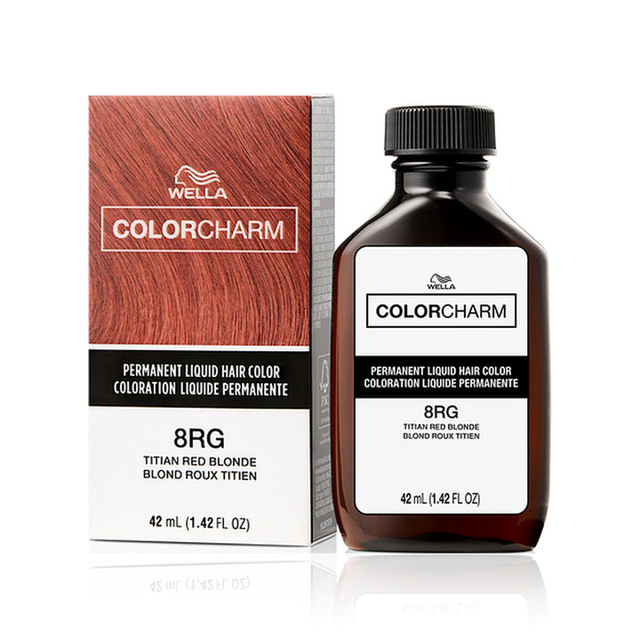 Wella Color Charm Permanent Liquid Hair Color 8RG (Titian Red Blonde)