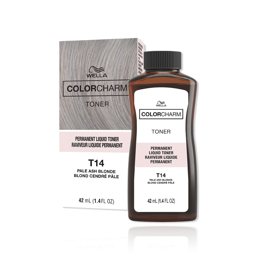 Wella Color Charm Permanent Liquid Hair Color T14 (Pale Ash Blonde)