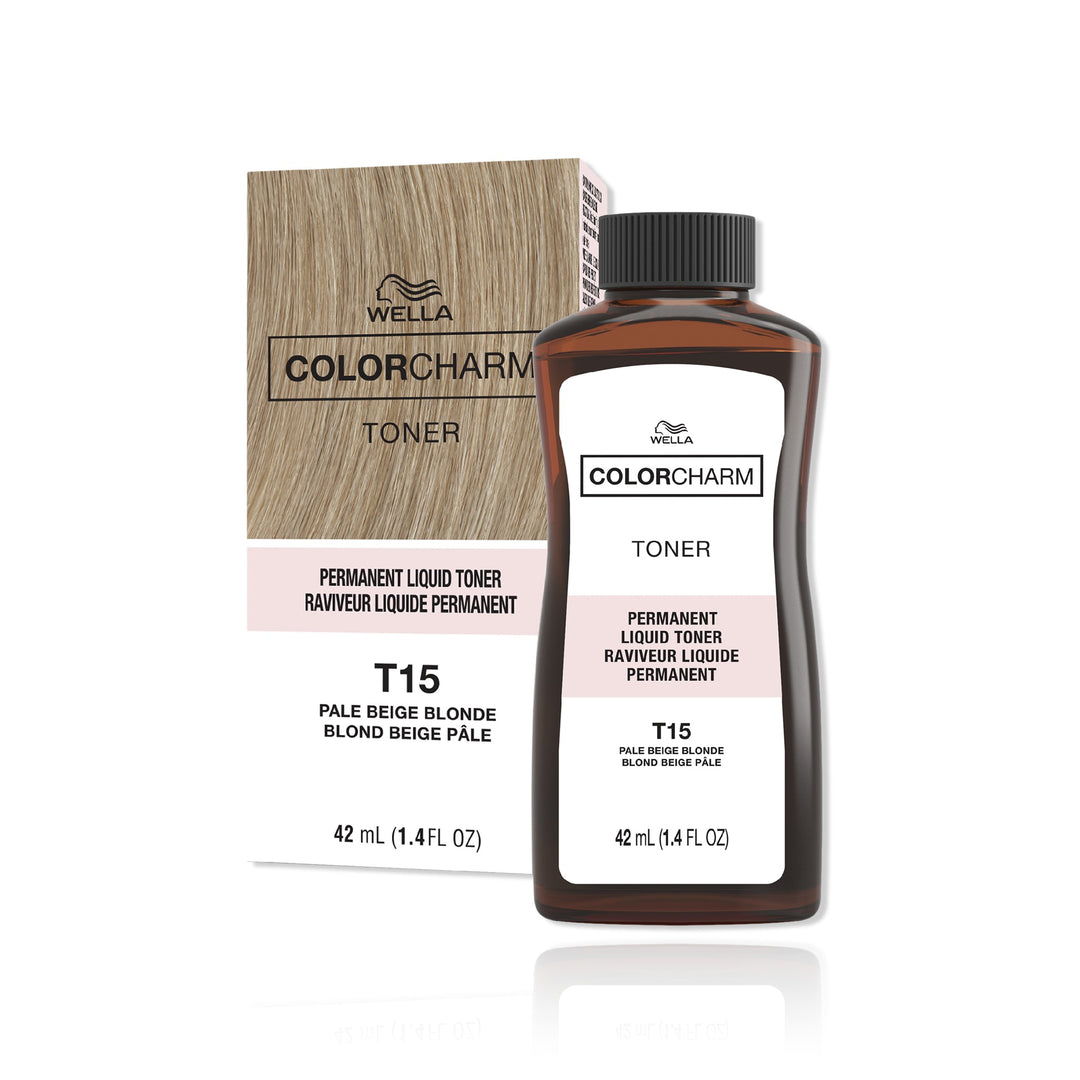 Wella Color Charm Permanent Liquid Hair Color T15 (Pale Beige Blonde)