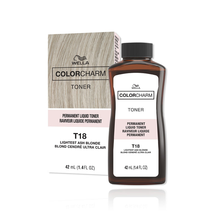 Wella Color Charm Permanent Liquid Hair Color T18 (Lightest Ash Blonde)