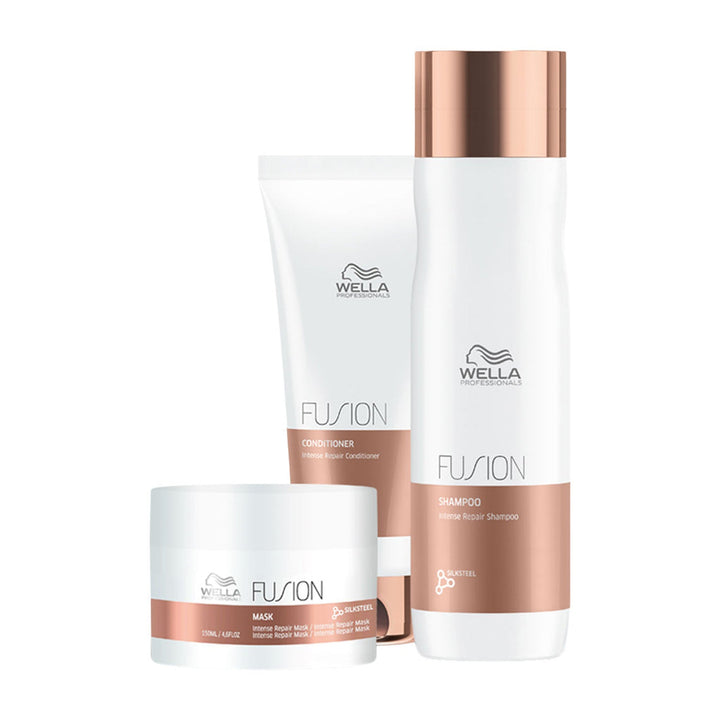 Wella Fusion Holiday Box - Intense Repair shampoo, conditioner and mask inside