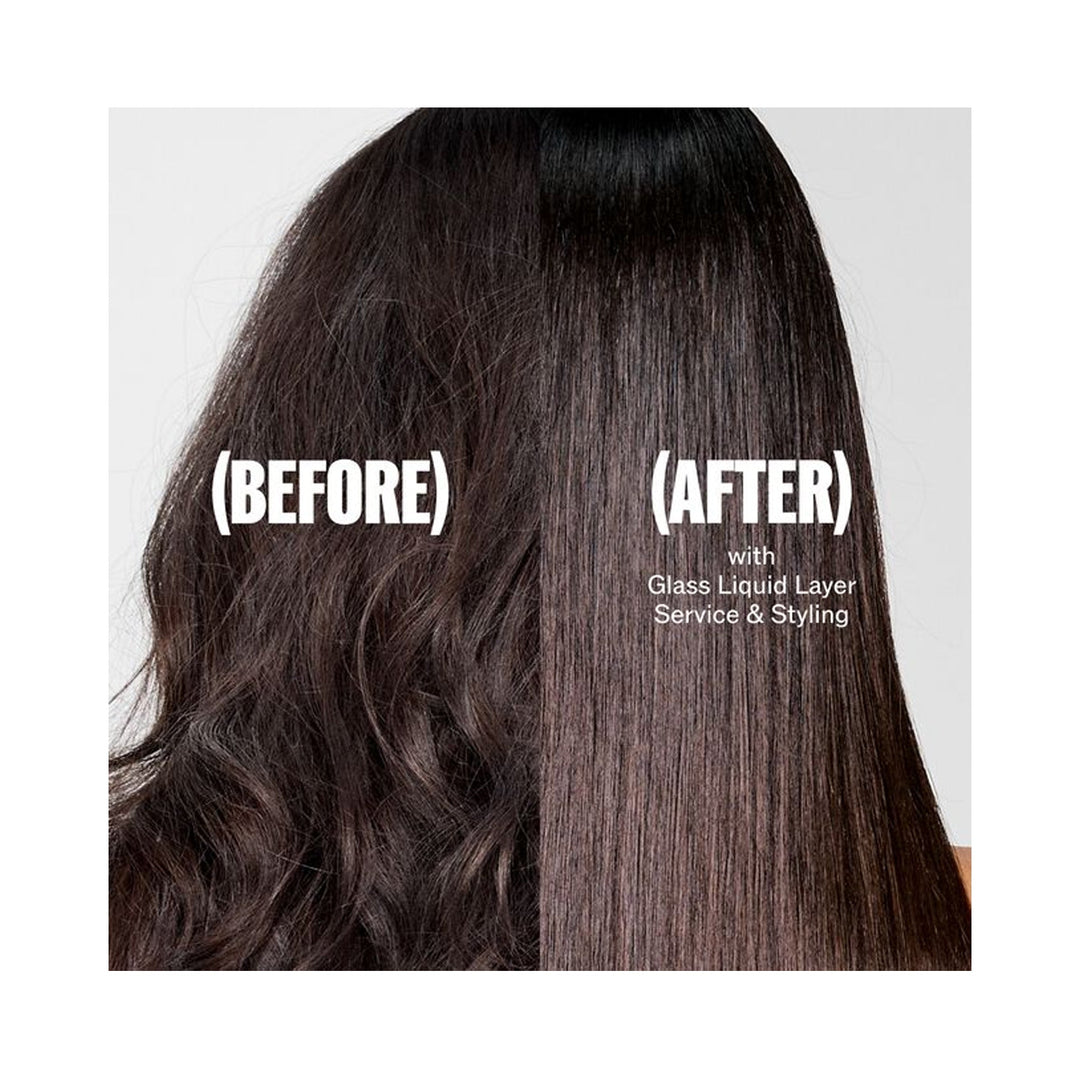 Wella Pro+ Ultimate Smooth Glass Liquid Layer - before and after the Glass Liquid Layer service