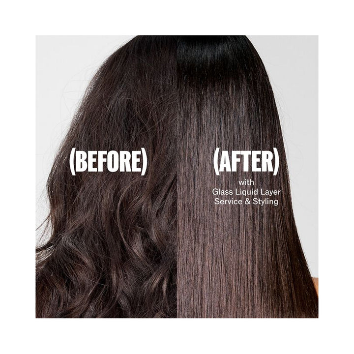 Wella Pro+ Ultimate Smooth Glass Liquid Layer - before and after the Glass Liquid Layer service