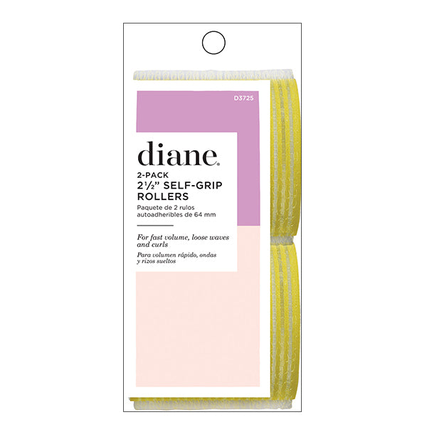 Diane - 2 - Pack 2 ½" Self - Grip Rollers - Yellow