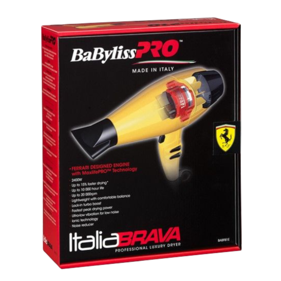 Babyliss Pro - Italia Brava - Ferrari Designed Engine
