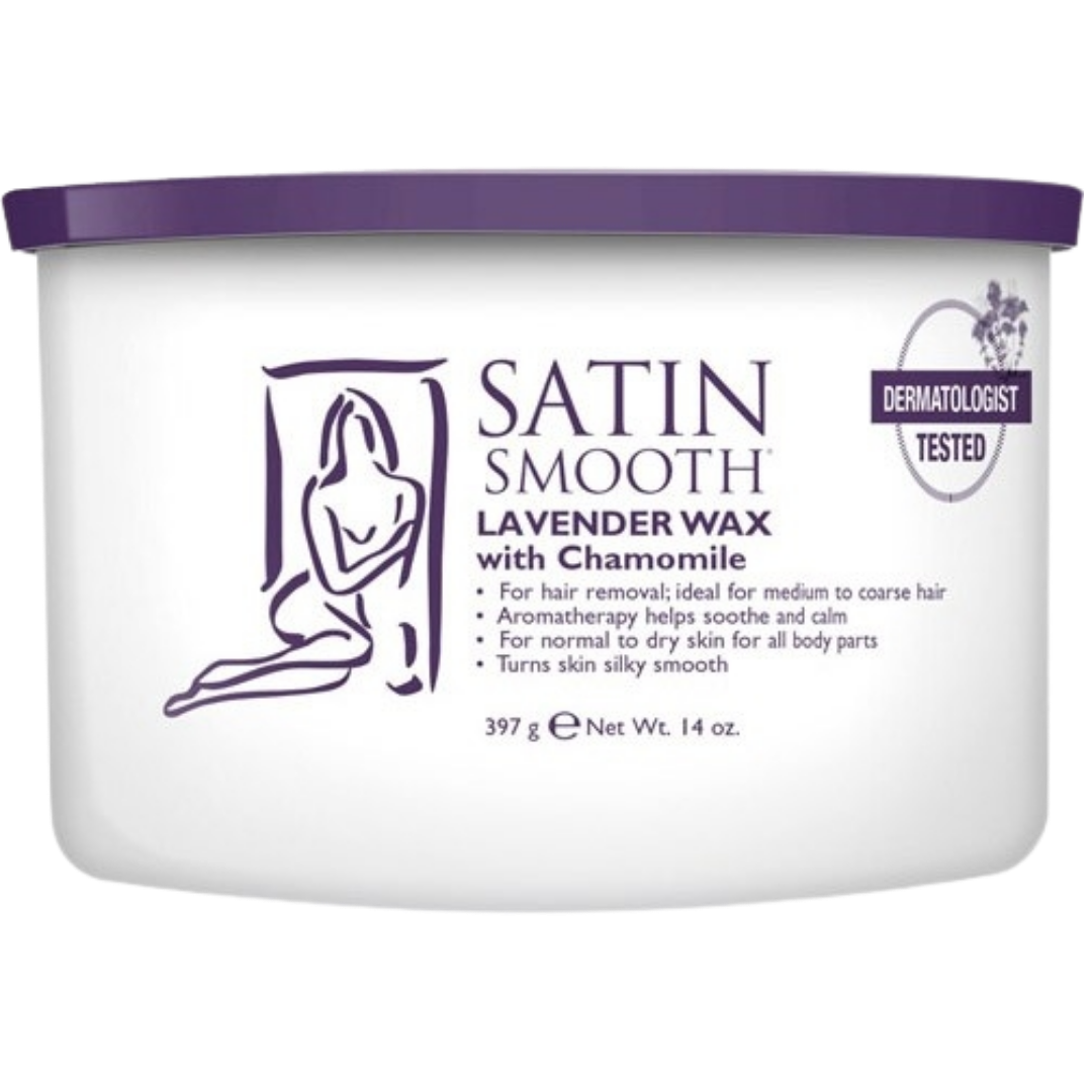 Satin Smooth Lavender Wax With Chamomile 14 oz