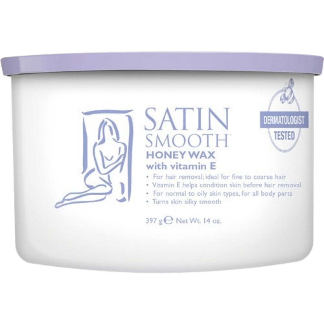 Satin Smooth - Honey Wax With Vitamin E 14 oz.