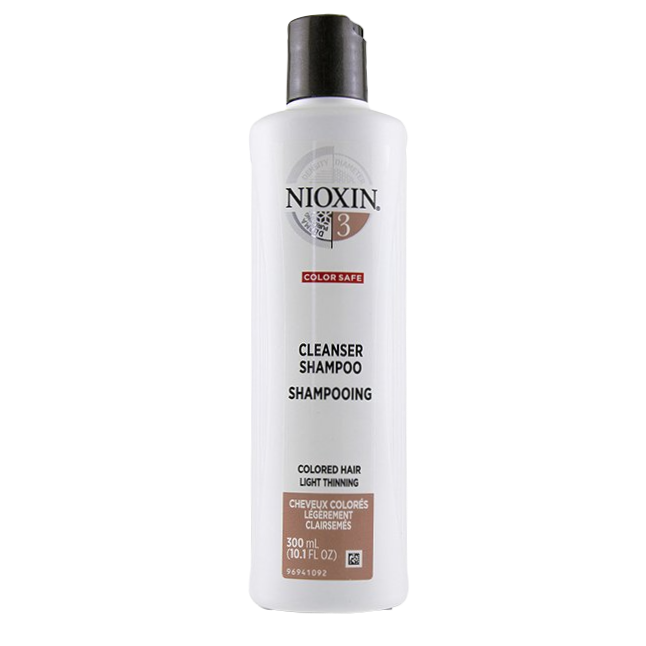 Nioxin 3 - Color Safe - Cleanser Shampoo - Colored Hair Light Thinning