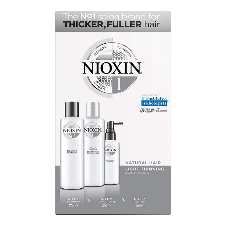 Nioxin System 1 Shampoo/Conditioner kit - Natural Hair Light Thinning
