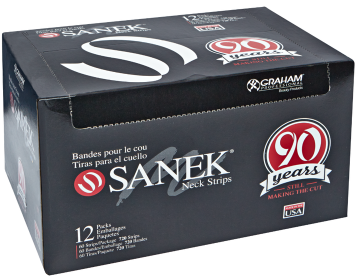 Sanek Neck Strips 2.5" x 17.5" 12 packs 60 strips